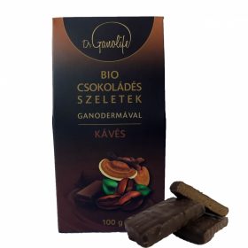 Dr. Ganolife Bio csokoládés szeletek kávés - 100g