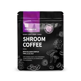   USA Medical Shroom Coffe Gomba kávé kollagénnel és 100% arabikával - 102g (30 adag)