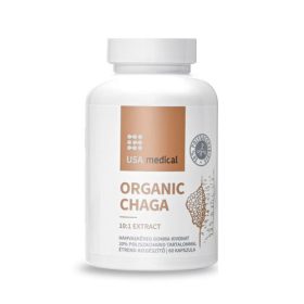   USA Medical Hamvaskéreg (Chaga) gomba kivonat acerolával - 60db